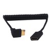 Kework 4ft HDMI 8K@60Hz Extension Coiled Cable, 90 Degree Up