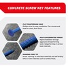 FixMaster 3/16 x 1-3/4" Countersunk Phillips Flat Head Blue Concrete
