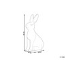 Beliani Rabbit Figurine Rabbit Easter White Ceramic Easter Decoration Rabbit