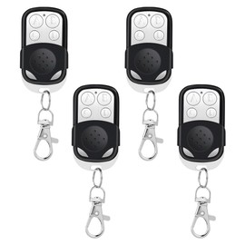 UQTUKO Universal Garage Door Remote Control, 4 Pieces 433 MHz Garage Door Opener Remote Control Cloning with 4 Buttons Remote Switch for Switch Light, Car Garage Door Gate, Roller Shutter Switch