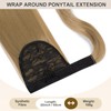 Dcbaboo Ponytail Hairpiece Braid Extensions Straight Long 55 cm Wrapped