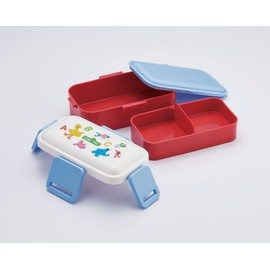 Skater PFLW4AG-A Antibacterial Fluffy Dome-Shaped Lid, 2-Tier Lunch Box, 20.3 fl oz (600 ml), Sesame Street, Made in Japan