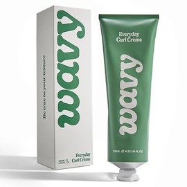 Wavy Everyday Curl Cream 125ml for Men – Lightweight Curl Styling Cream with Natural Hold, Frizz Control, Textured Definition, Naturally Scented with Lemon, Pepper, Clary & Geranium