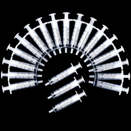 OLCANA 50 Pack 5ml Syringe with Bulk package Disposable Syringe for Scientific Labs, Feeding Pets, Refilling and Measuring Liquids