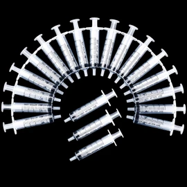 OLCANA 50 Pack 5ml Syringe with Bulk package Disposable Syringe for Scientific Labs, Feeding Pets, Refilling and Measuring Liquids