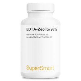 Supersmart - EDTA Zeolite 98% (Advanced Formula) - with Milk Thistle & Parsley - High Potency Supplement | Made in USA | Non-GMO & Gluten Free - 90 Vegetarian Capsules