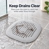 Silicone Drain Hair Catcher for Sink & Shower – Flexible