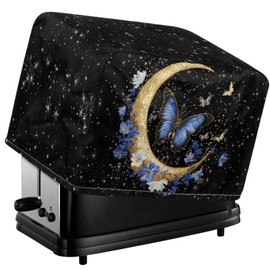 Butterfly Moon Toaster Cover Bread Maker Dust Covers with Top Handle Toaster Cover Accessories with Handle Kitchen Small Appliance Dust Covers