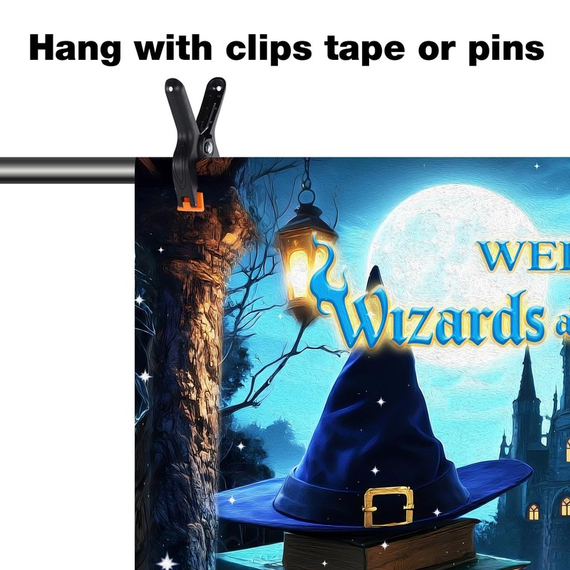 Wizard Party Backdrop Witches Halloween Photography Background 7x5ft