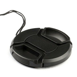 1pcs Universal Center Pinch Snap-on Front Lens Cap 40.5mm 46mm 49mm 52mm 58mm 62mm 67mm 72mm 77mm 82mm For Canon Nikon Sony Pentax Olympus Fuji Camera with String (67mm)