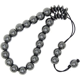 Jeannieparnell 314 - Loose String Greek Komboloi Prayer Beads Worry Beads 10mm Hematite Gemstone