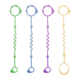 RTMOK Toy Straps for Baby,Silicone Setpacifier Clip,Applies to Car Seat Toy,Teether Toy,High Chair,Stroller Accessories,Baby Toy Clips,Cribs,Rocking Chair