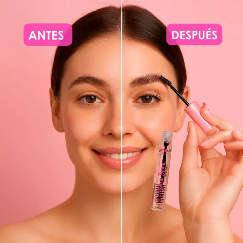 Gel Para Cejas Pink Up, Organic Brows, Efecto Jabón Cejas