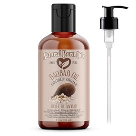 Baobab Oil, 236ml, Organic, Cold-Pressed, Antioxidant-Rich, Omega 3, 6, 9 Fatty Acids, Enhances Skin Elasticity, Strengthens Hair, Natural Born Oils.