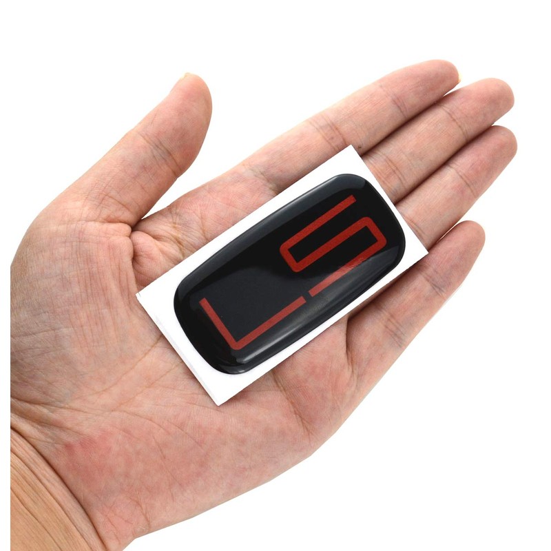 2PCS Epoxy resin LS EMBLEM Badge sticker decal Compatible For