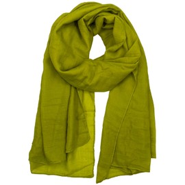 woogwin Women's Cotton Scarves Lady Light Soft Fashion Solid Scarf Wrap Shawl(ArmyGreen)