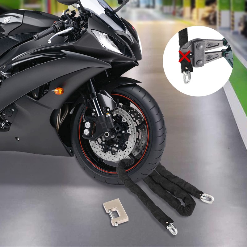 Security Chain and Lock Kit 10.7lbs 3/8 Inch x 6ft