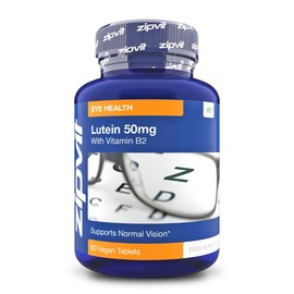 Lutein Eye Supplement with Added Vitamin B2 for Maintenance of Normal Vision. 60 Vegan High Strength 50mg Lutein Tablets