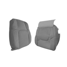 Zieichy Passenger Side Bottom+ Top Back Cloth Replacement Seat Cover Steel Gray Compatible with 2005-2019 Nissan Frontier SV