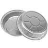 SINJEUN 60 PCS Round Alumonium Foil Trays, Round Foil Containers