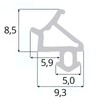 DQ-PP Window Seal, Black, 10 Metres, S-1530 Universal, PVC Window,
