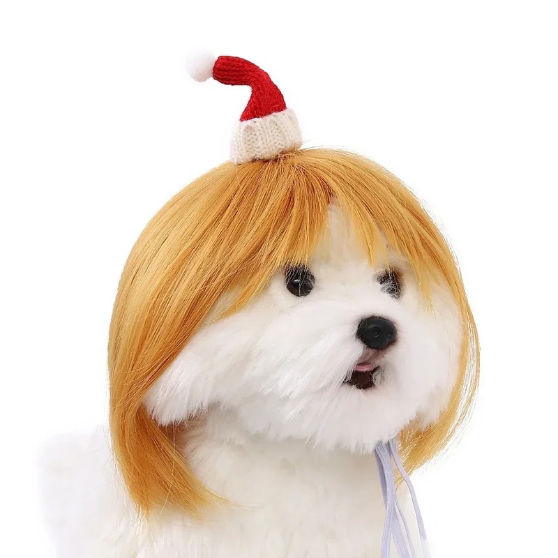 Pet Wig for Cats & Dogs – DIY-Trimmable Curly or
