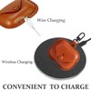 Gipoowaa Leather Case, Compatible with AirPods, Case with Clip, Front