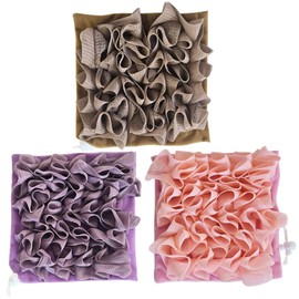 3 bolsas de jabón de lufa 2 en 1, bolsa jabón en barra, toallita lufa, combo con cordón retráctil, bola ducha malla exfoliante para lavado corporal, baño, piel suave..