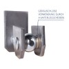 ATTAS Gate Hinge M12 | 180° Opening Hot-Dip Galvanised Screws,