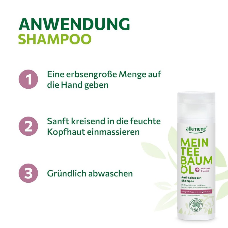 alkmene My Tea Tree Oil Anti-Dandruff Shampoo 3 x 200
