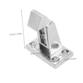 MAGICLULU 1 Set Freezer Door Handle Latch Freezer Door Latch Parts Lock Hook Part Refrigerator Door Lock Appliance Latch Fridge Handles Hook Latch Hook for Cooler Zinc Alloy Silver