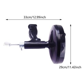 Harilla Drain Spiral Hair Clog Remover 4M Steel Wire Pipe Spiral Plumber Spiral Drum Spiral for Home Washroom Kitchen