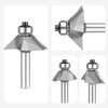 SpeTool Chamfer Router Bits 1/4 inch shank 45 Degree Edge