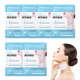 Anti-Wrinkle Neck Masks for Skin Care, Moisturising Neck Firming Mask, Skincare Neck Mask, for a Wrinkle Free Firmer Neck (6 Pieces)