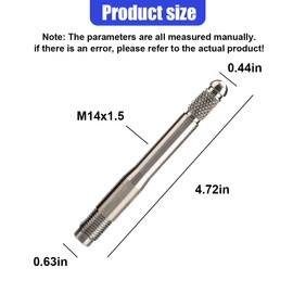 ZIMISI M14X1.5 Car Wheel Alignment Pin, Stainless Steel Wheel Alignment Tool, Tire Mounting Tools, Wheel Hanger Balancing and Guide Tool, Car Tire Rim Stud Pilot Pin for Most Cars (Silver)