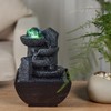Indoor Fountain Relaxing Zen Cascade Colourful LED Light, Useful Gifts