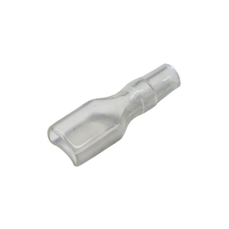 All Trade Direct 100 x Clear PVC Covers for 6.3mm