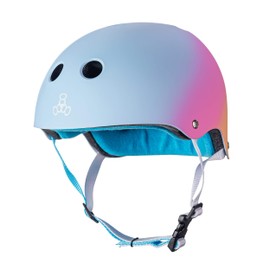 Triple Eight The Certified Sweatsaver Helmet for Skateboarding, BMX, and Roller Skating, Sunset, Large/X-Large