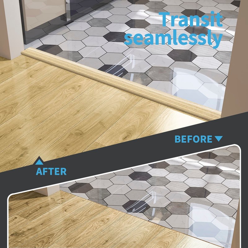 Art3d Self Adhesive Vinyl Transition Strip, Laminate & Tile Floor