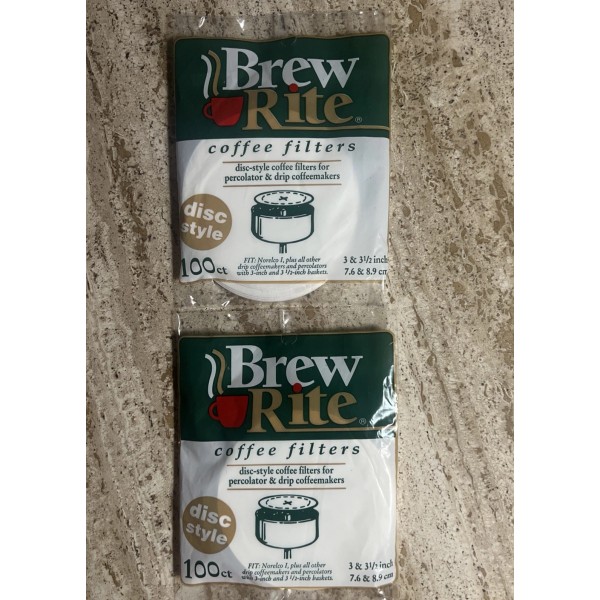 Brew Rite Lot of 2 - Brew Rite Coffee Filters