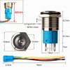 Gebildet Pack of 2 16 mm Stainless Steel Latching Push