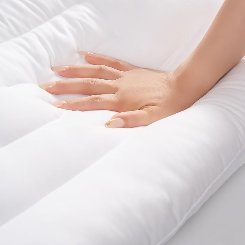 Pozino Flat Thin Pillows for Sleeping - Queen Size 1
