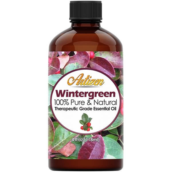 Artizen Oils - Wintergreen Essential Oil – 4 fl oz Bottle