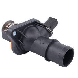 Doo Engy Thermostat Housing Thermostat Housing Coolant Pipe Socket Coolant Thermostat Cooling Water Thermostat Cooling with Heating Element Seal for A3 8L Golf 4 Bora Leon 1M Toledo 1M Octavia 1U 1.6
