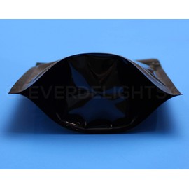 CleverDelights 4oz Glossy Black Stand-Up Pouches - 5 x 8 x 2.5 in - 1000 Pack Carton
