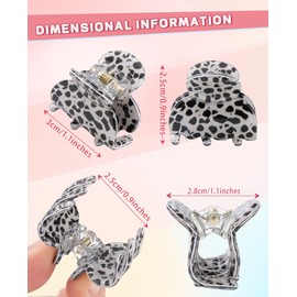 Claw Jaw Hair Clips 12PCS Small for Thin Hair Styling Mini Accessories Classic Clamp for Women Girls