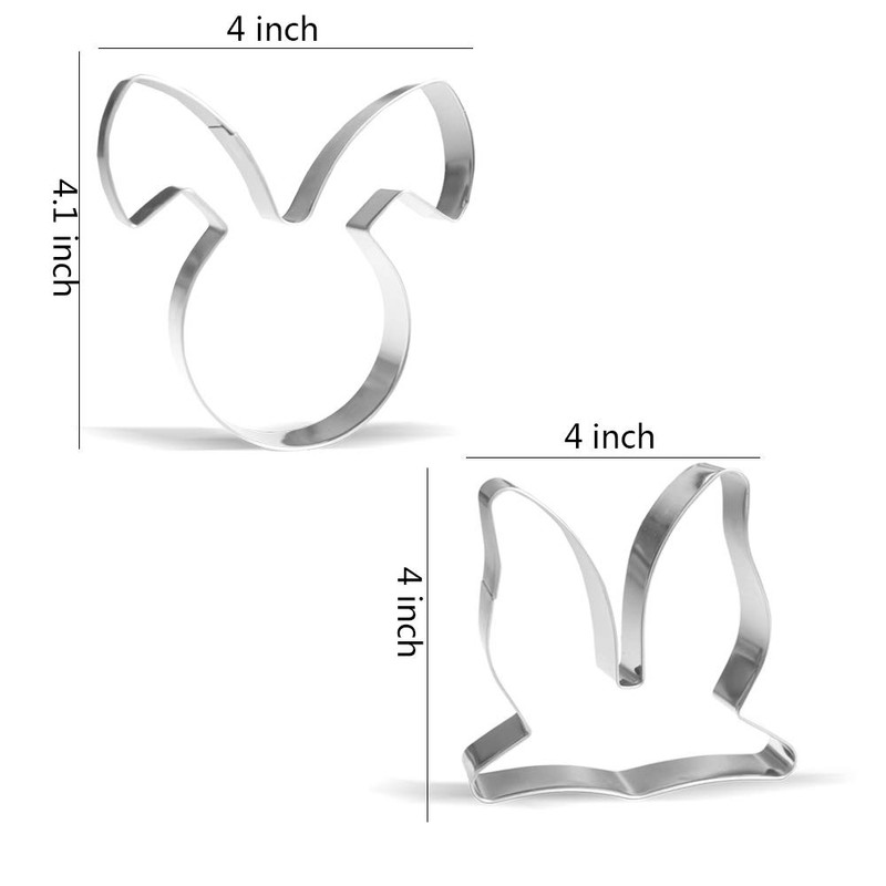 Easter Bunny Rabbit Cookie Cutter Set - 5 Piece -