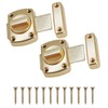 2 Pcs Rotate Bolt Latch Stainless Steel Security Anti-Theft Rotating