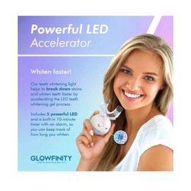 GLOWFINITY Teeth Whitening Kit With LED Light -35% Carbamide Peroxide 3 Gel Syringes And Mo