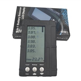 HobbyFly Digital Lipo Battery Capacity Checker Balancer Discharger for Storage and Voltage Meter Tester Servo Tester for 2-6S LiPo/Life Battery